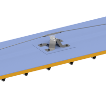 Producte Linha de vida sobre bases dissipadoras para coberturas em deck